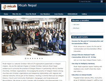 Tablet Screenshot of micahnetworknepal.org.np